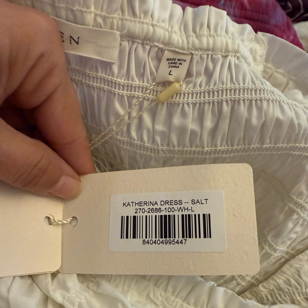 Doen Katherina Shirred Cotton-Voile Midi Dress - Picture 6 of 12